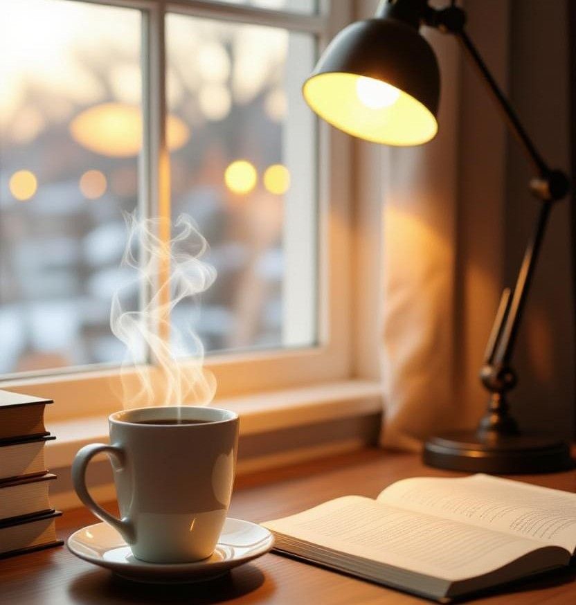 a cozy writer’s desk